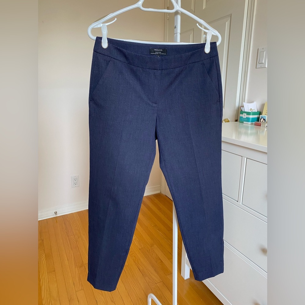 RW&Co - Slim Signature Ankle Pant With Side Zipper - 27"